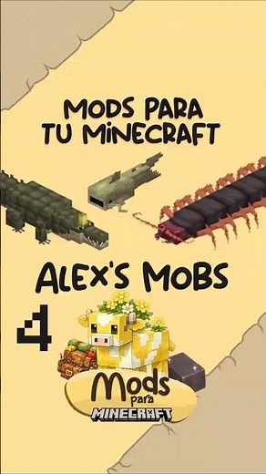 INCREIBLE MOD DE ANIMALES 🐊 #minecraft #shorts #mods #animales #alexmobs