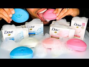 ASMR PINK VS BLUE EDIBLE SOAP BAR PRANK CHOCOLATE CHALLENGE EATING SOUND NO TALKING MUKBANG 먹방 JERRY