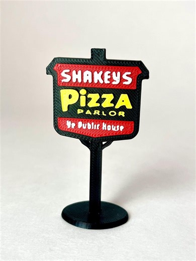 Shakeys Pizza Miniature Restaurant Sign 2.5” Inches - Etsy
