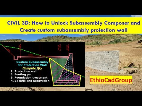 Civil 3D: Unlock basic feature of Subassembly Composer to create Subassembly for Protection Wall