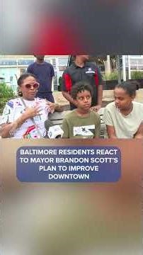 Residents speak on Mayor Scott's plans for downtown Baltimore #baltimore #news #maryland