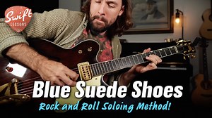 Slip on your blue suede shoes and let’s rock! 🎸 In this fun, fast-paced lesson, you’ll learn how to solo over the Carl Perkins classic “Blue Suede Shoes” with authentic rockabilly flair. I’ll walk you through six killer licks, tasty lead embellishments, and must-know scales—all with on-screen tabs for easier learning. Plug in, turn it up, and let’s get rockin’! -Rob 🔥 Learn the Rhythm: Free Lesson, Tab Chord Sheet at: https://www.patreon.com/posts/129081798 #elvispresley #carlperkins #guitarli