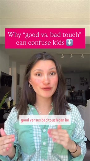 Lexi | Child Sexual Abuse Prevention Educator on Instagram: "Safe vs. Unsafe Touch🚦 Safe Touch: ✅ Touches that keep you clean, healthy, or safe, or that you “okay” and make you feel comfortable. Examples: 🩺 A doctor checking your body with a parent/caregiver watching 🧴 A parent helping with bath time or applying medicine 🤝 Handshakes, high-fives, hugs or a peer braiding your hair (if you want them to) Unsafe Touch: ❌ Touches to private or personal parts (areas covered by a swimsuit/underwear