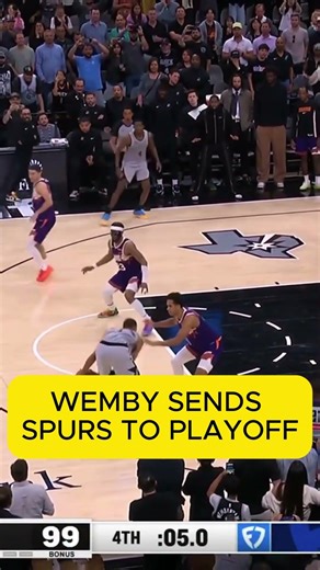 WEMBY CARRIES THE SPURS TO THE PLAYOFFS 🔥🏀
