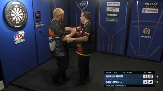 CAMPBELL KO's KIM! Matt Campbell wins through a last-leg decider against Kim Huybrechts to set up a Round Two showdown with Tytus Kanik in Wigan! | World Sport News