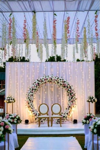 Evening reception decoration idea ll #weddingdecor