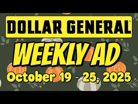 🥳DOLLAR GENERAL WEEKLY AD LATE! 😂OCTOBER 19 - 25, 2025🚨SODA DEALS, PAPER DEALS, 🎃 CANDY DEALS GALORE