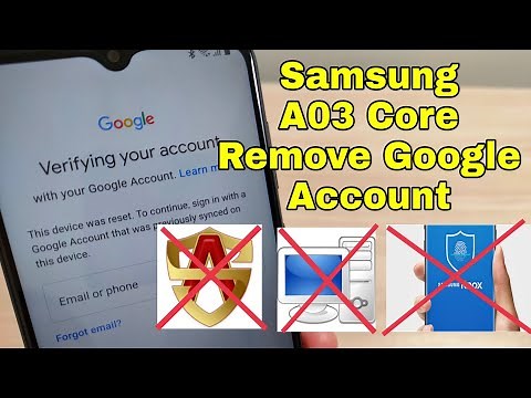 New Method!!! Samsung A03 Core (SM-A032F), Remove Google Account, Bypass FRP. Without PC.