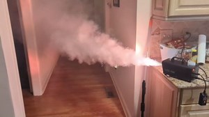 1200W Fog Machine, Smoke Machine Fog with Disco Ball Lights, 6000CFM with 13-Color LED Effects, Wired And Wireless Remote Controls, Ideal for Indoor, Outdoor, Wedding, Parties, and Halloween