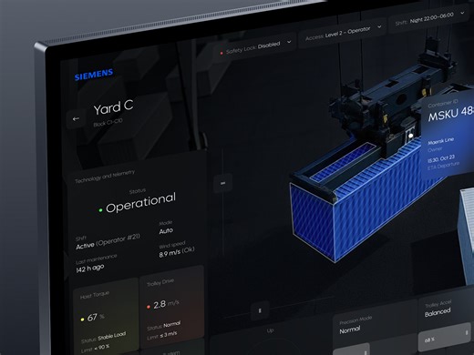 Siemens SaaS – Industrial Control Dashboard
