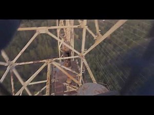 Chernobyl Explorer climbing the DUGA RADAR Russian Woodpecker
