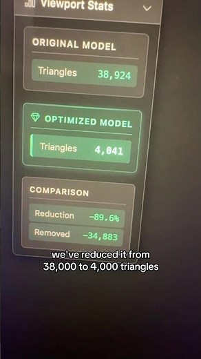 Reduce 3D Model Polygon Count #3dmodeling