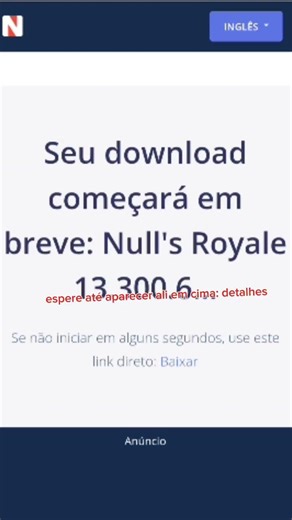 segundo vídeo, como baixar nulls Royale #clashroyale #opassadorecentedosgames #opassadorecentedosgam