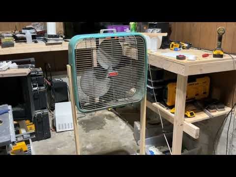 Making a custom stand for vintage box fans