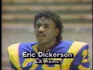 1985 John Elway Eric Dickerson NFL SuperPro Club Commercial