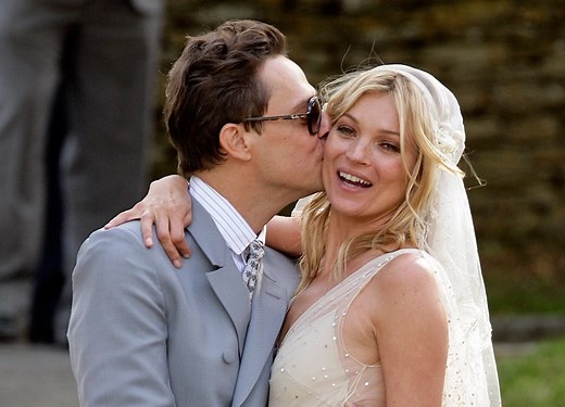 Celebrity Wedding Dresses: Kate Moss' Glittering Galliano Gown