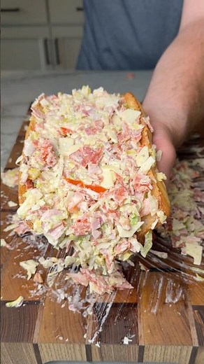 Viral Chopped Italian Sandwich | Easy Sandwich Recipe #food
