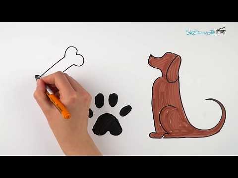 How to draw a dog? - Easy drawing tutorial #5