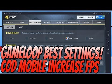 Gameloop Best Settings Improve Call Of Duty Mobile Performance No Lag Tutorial