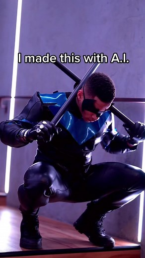 Nightwing Cosplay Created with A.I. | VFX Art | ChatGPT