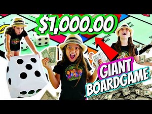 KIDS GIANT BOARD GAME CHALLENGE!! Winner Gets $1000!!! ft The Wild Adventure Girls