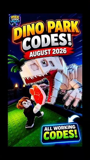 🦖 NEW My Dino Park Codes (August 2026) | ALL Working Codes 🔥 #roblox #codes