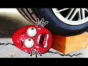 OMG! Experiment Car vs Red Egg Doodles | Crushing Crunchy & Soft Things | WOA Doodland