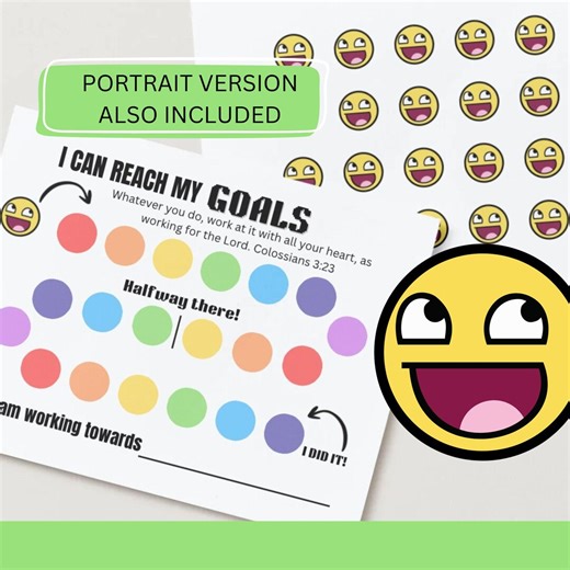 Emoji Printable Reward Chart for Kids | Colorful Toddler Goal Chart | Printable Kids Routine Chart | Behavior Daily Chore Chart for Toddlers - Etsy