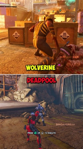 Wolverine And Deadpool Stealth Kill Comparison