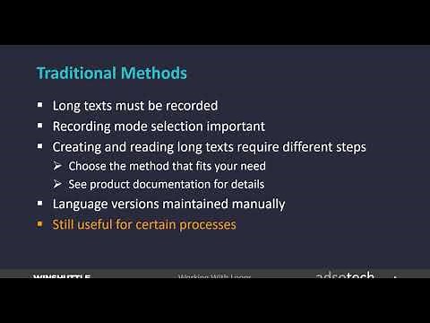 Managing Long Texts - Winshuttle Studio