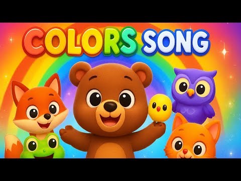 Colors Song with Animals 🎨 | Fun Learning 3D Animation for Kids