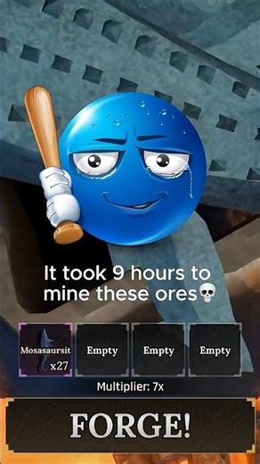 Pt 2. CRAZY Mosasaursit armor craft in THE FORGE🎆 #roblox #theforge #mosasaursit #armor #recipe