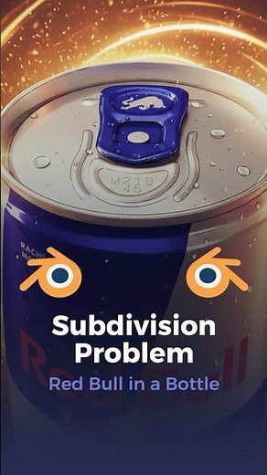 Blender 3D | Fixing Subdivision Problem | Modeling RedBull Can Opener