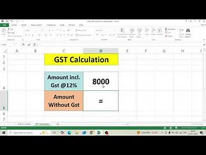 How to Calculate GST in Excel: Step-by-Step Guide with Formulas" #viralvideo #exceltips