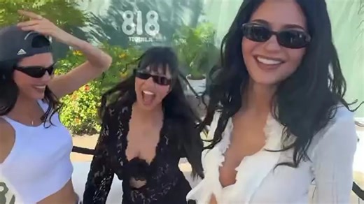 Kylie Jenner looks amazing in see-through crop top at Coachella with sisters