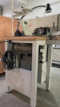 Pfaff 1245 leather belt buckle end sewing sewer stitching machine damian machinery