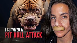 Model survives a horrific pit bull attack
