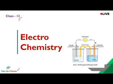 Electrochemistry class 12 full chapter Part 1 | CBSE NEET JEE | Chapter 3