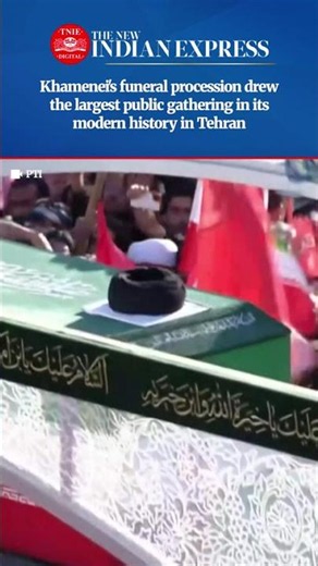 Millions gather in mourning for Supreme Leader Ayatollah Ali Khamenei's burial in Iran