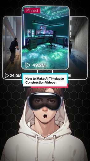 How to make AI timelapse construction videos 🤔 #tiktokautomation #ai #aitools #contentcreator #makemoneyontiktok