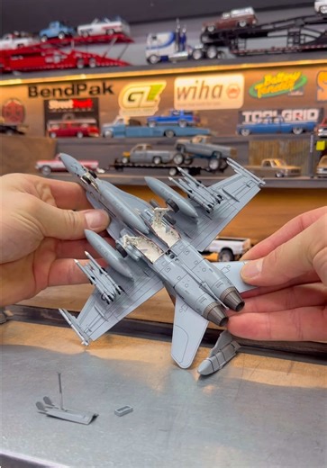 Hobby Masters McDonnell Douglas F/A-18 Hornet available from @Karson Diecast Co. The level of detail included parts to change your display set up is awesome!