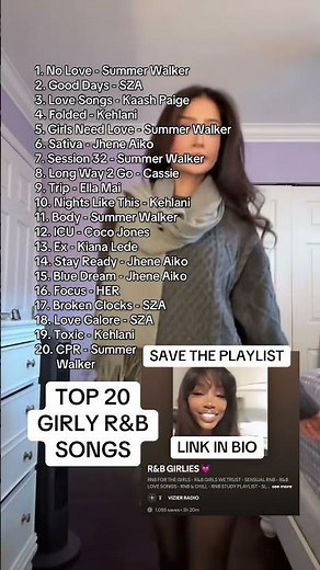 Top 20 Girly R&B Songs