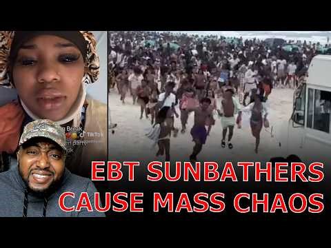 EBT SUNBATHERS PANIC As MASS ARRESTS & SHOOTINGS, FIGHTS & CHAOS BREAK OUT During GHETTO Springbreak