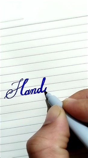 "Handwriting" in Cursive writing# Lettering#Cursive handwriting practice#viral #youtubeshorts#reels
