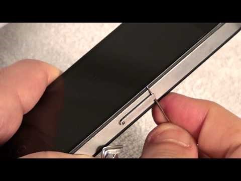 iPhone 4 - How to Remove and Insert a SIM Card