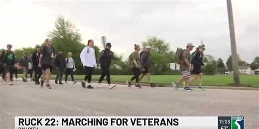 Marching for a mission: ‘Ruck 22’ fundraiser raises awareness for veterans’ mental health