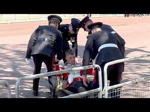 Soldier woke up after fainting during the Parade