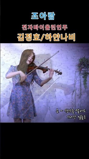 조아람/전자바이올린연주/(김정호)하얀나비
