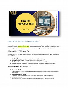 Free PTE Practice Test: Your Key to Success - SlideServe