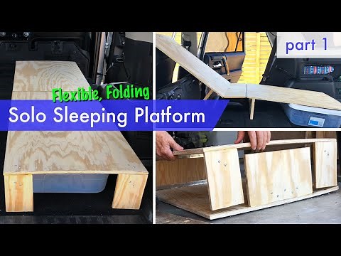 Folding, Flexible, Solo Sleeping Platform -- a compact solution for 4Runner or any vehicle.